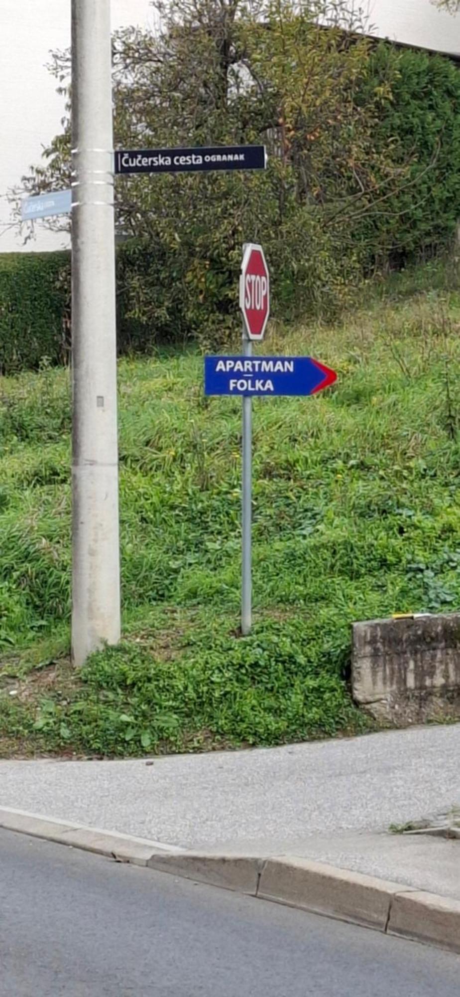 Apartman Folka Free Parking Zágráb Kültér fotó